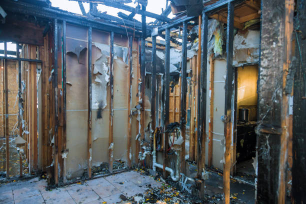 Professional Fire Damage Removal technician working in Ward, AR